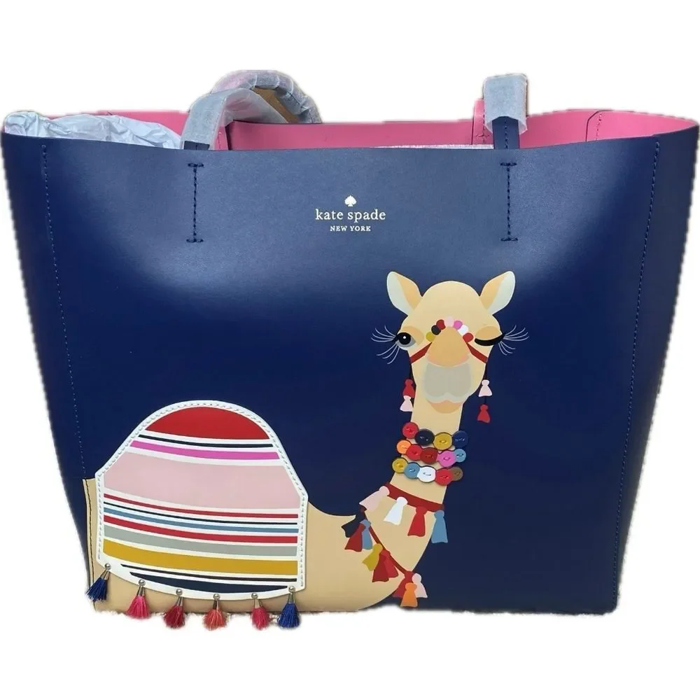 Kate Spade NY Designer Spice Things Up Camel Luvvie Tote Purse Bag